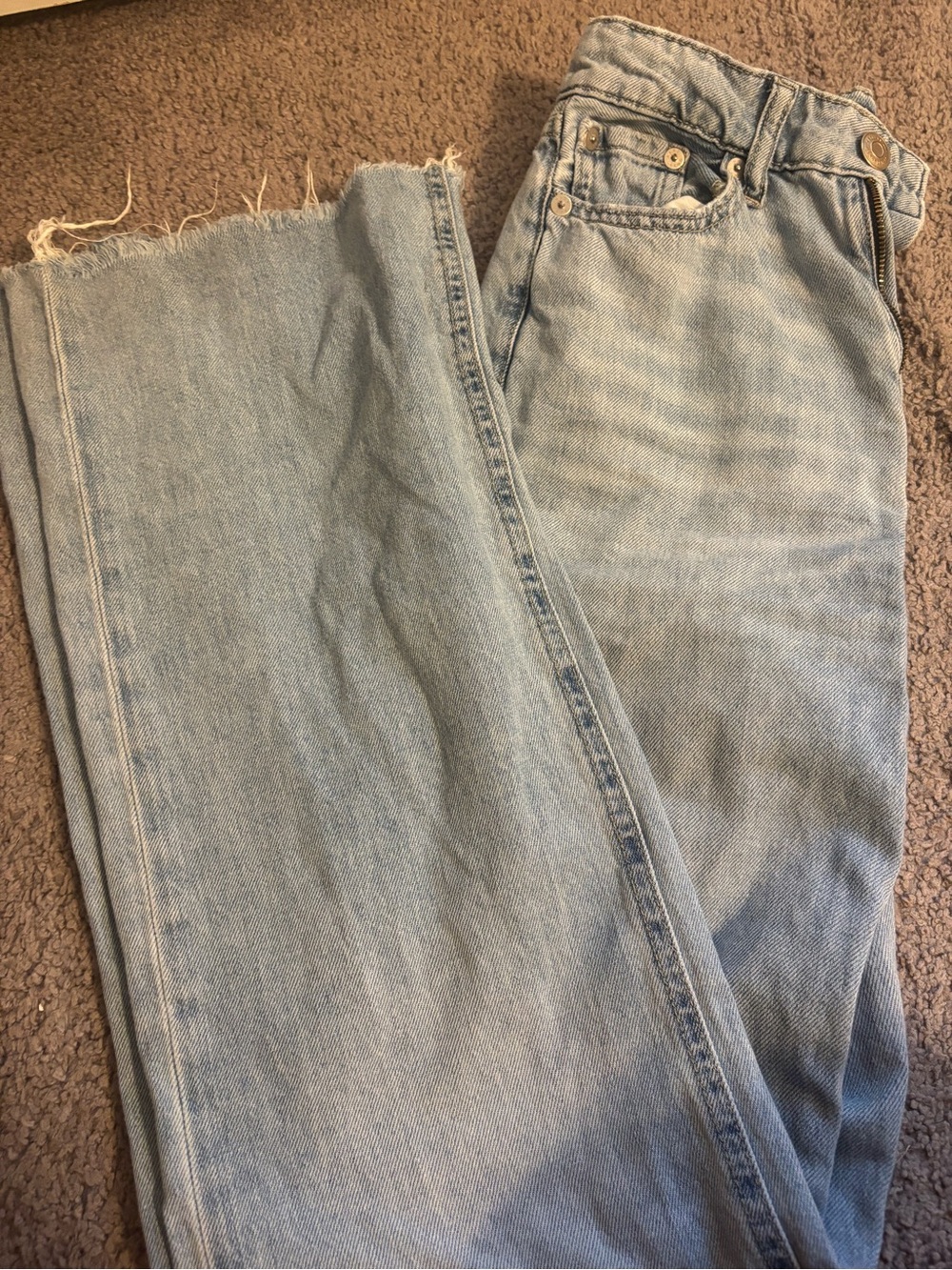 Aeropostale Light Blue woman’s high rise wide leg Jean